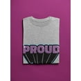 thumbnail image 3 of Proud Purple Banner T-Shirt Men -Smartprints Designs, Male 3X-Large, 3 of 4