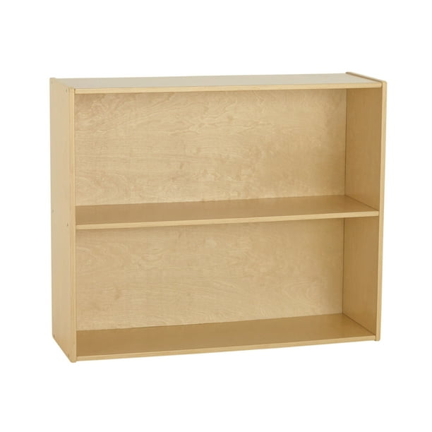 Birch Streamline 2 Shelf Storage Cabinet With Back 30in H Walmart Com Walmart Com