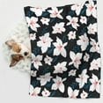 thumbnail image 6 of Naloa Lilies Flowers Dog Blanket, 3 Sizes Cat Blanket for Indoor Cats Large Medium Small Dog Gifts-Small, 6 of 8