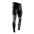 thumbnail image 1 of Recovery Tight McDavid para hombre, color negro/hidrocamuflaje, verde azulado brillante, 1 of 1