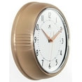 thumbnail image 5 of Infinity Instruments Retro Round Copper Wall Clock, 5 of 7