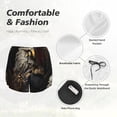 thumbnail image 6 of Lsque Noble Style Bald Eagle Printed Women's Running Shorts with Liner Pockets,Elastic Quick Dry Workout Athletic Gym Yoga Shorts,Womens High Waist Shorts-X-Large, 6 of 9