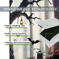 thumbnail image 4 of Skull Curtains，Gothic Skeleton Black Halloween Pattern Drapes Window 2 Panel Rod Pocket Curtain for Bedroom Living Room Decor 28" W X 40" L, 4 of 7