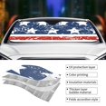 thumbnail image 3 of Yiaed USA Colors Stripes1 Print Car Windshield Sunshade Front Auto Car Front Window Sun Shade Foldable Sun Visor Shield Cover Auto Accessories for Sedan SUV Truck-Small, 3 of 5