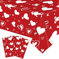 TERGAYEE Valentines Tablecloth Valentine's Day Love Showing Proposal Scene Layout Curtain Background Cloth Decoration Valentines Day Decorations