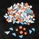 thumbnail image 4 of Azulejos de mosaico surtidos de 200 g para manualidades decorativas y de cristal. Naranja azul, 4 of 8