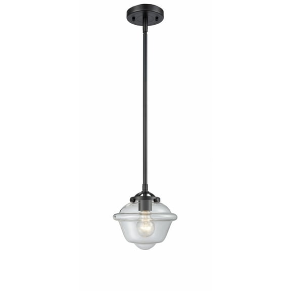 284-1S-OB-G532-LED-Innovations Lighting-Small Oxford-3.5W 1 LED Mini Pendant in Industrial Style-7.5 Inches Wide by 7.38 Inches High Oil Rubbed