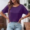 thumbnail image 4 of hotojiny Workout Tops for Women Back Twist Criss Cross Short Sleeve T Shirt Fashion Crew Neck Gym Yoga Tee Shirt for Summer, 4 of 6