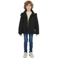 thumbnail image 5 of WenVen Big Boy's Parka Jacket Warm Windproof Coat Hooded Insulated Fleece Lined Jacket Black 8, 5 of 11