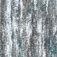thumbnail image 6 of Masada Rugs Area Rug Modern Contemporary Design 1102 Grey White Black Turquoise Accent (2 Feet X 7 Feet 3 Inch) Runner, 6 of 6