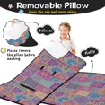 thumbnail image 3 of Pioneer Flower Floral Print Pattern Teens Toddler Nap Mat with Pillow, Sleeping Mat Bag for Preschool Daycare 50"x20", 3 of 6