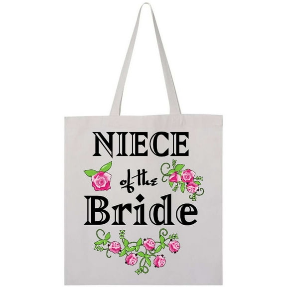 Inktastic Niece of the Bride Roses Tote Bag