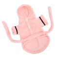 thumbnail image 4 of Puppy Hooded Pajama, Warm Plush Soft Cute Snap Button Pet Bathrobe Multipurpose  for Cats for Dogs L, 4 of 7