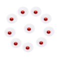 thumbnail image 4 of 10 Pcs/Box Clear Dental Tooth Nail Decoration Crystal Gem Rhinestone Red, 4 of 5