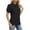 Black, variant on MIANHT Women's T-Shirts Solid Color Round Neck T-Shirts Spring Summer Loose and Comfortable Tops