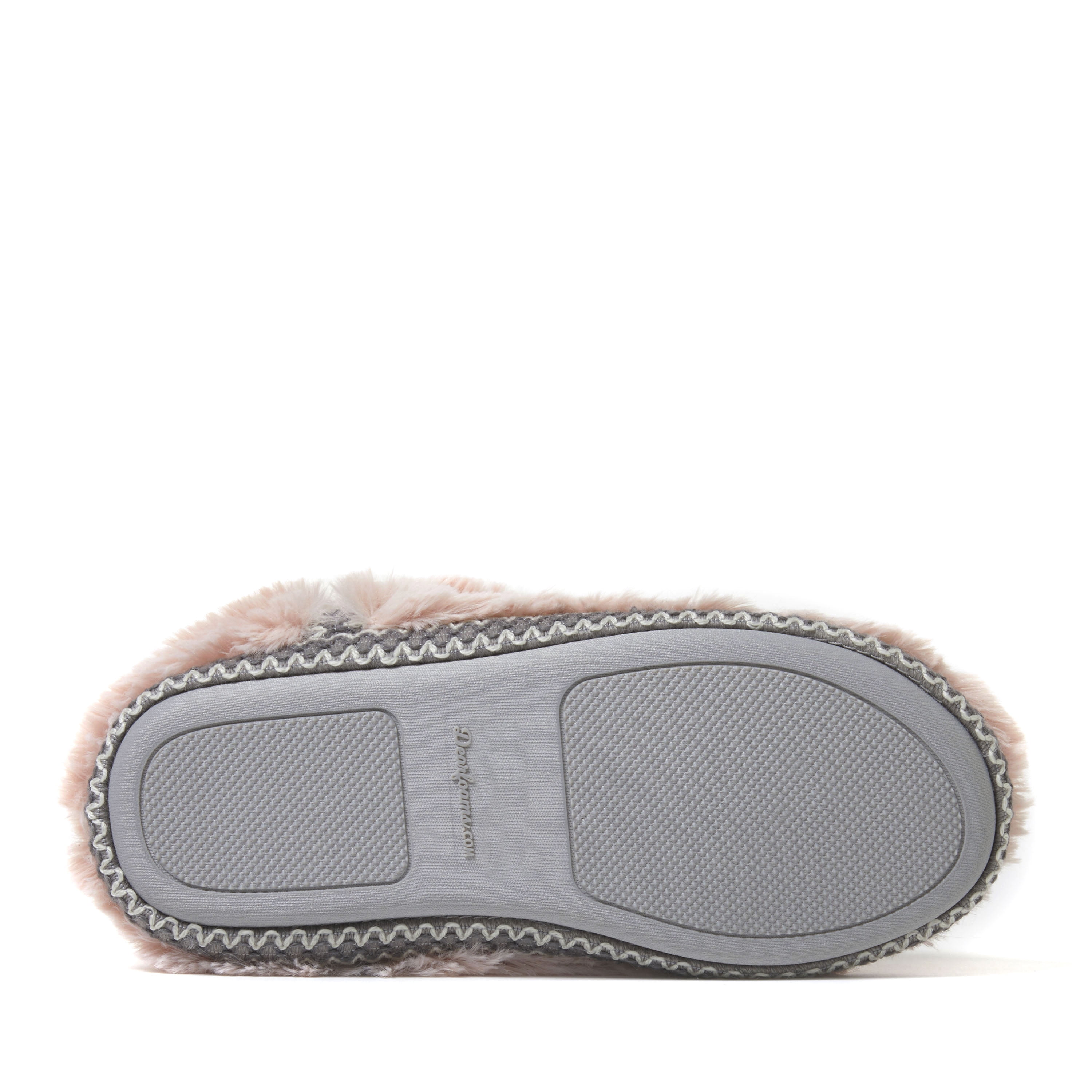 Dearfoams Women's Beth Faux Fur Fold Down Fuzzy Bootie House Slipper Boot