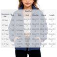 thumbnail image 3 of BXJX Girls Fleece Jackets Size 7-8, Casual Zip‑Up Stand Collar Long Sleeve Outerwear with Pockets Navy, 3 of 9