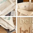 thumbnail image 2 of green red Bolso de mano de lona, ​​bolso de almacenamiento de libros, bolso de hombro de gran capacidad, 2 of 5