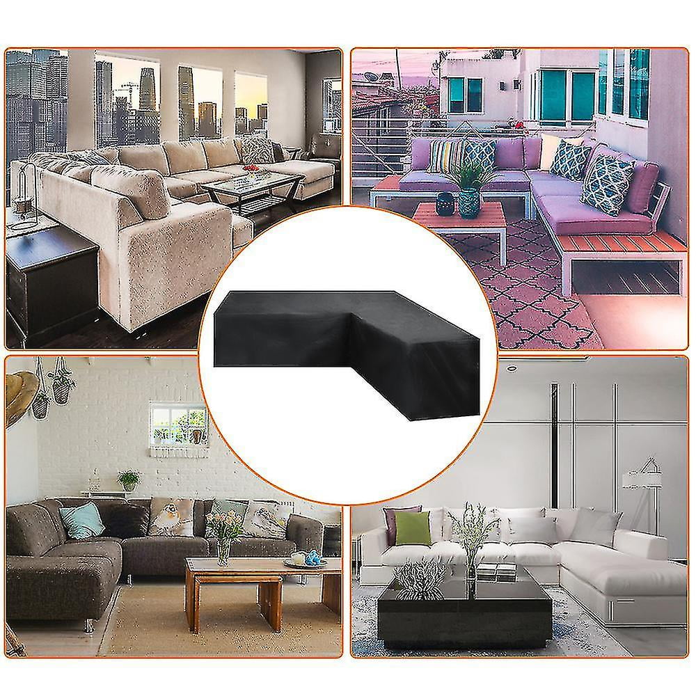 Housse De Canapé D'extérieur Imperméable – Pour Canapé D'angle Ou Sectionnel – Avec Cordon De Serrage – Protection UV Et Intempéries - 4