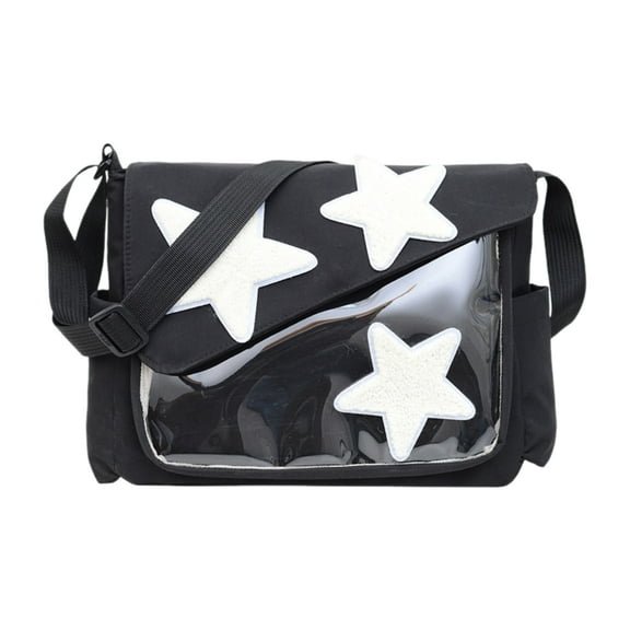 Yokua Women Fashion Shoulder Bag Star Pattern Crossbody Bag Nylon Messenger Bag