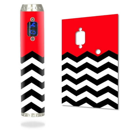 Wrap Propane - Skin Decal Wrap for ProVape ProVari 2.5 mod sticker vape Red Chevron