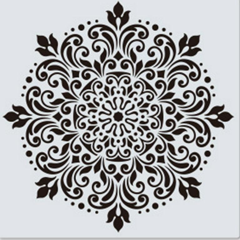 Mandala Auxiliary Painting Template Reusable Stencil for DIY