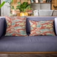 thumbnail image 2 of Plutus Brands Multi-Color Plutus Velvet Ikat Luxury Throw Pillow 20 in x 30in, Double Sided 20" x 30" Queen, 2 of 8