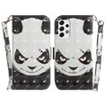 thumbnail image 2 of Case for Samsung Galaxy A33 5G Cover Magnetic 3D Pattern Wallet Flip Case With Strap - Panda, 2 of 5