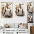 thumbnail image 4 of Designart "Front Relaxed Pose in Bodybuilding II" Sports Floater Framed Wall Art Living Room, 4 of 7