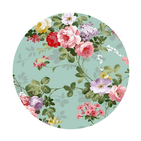 

Waterproof Non-slip Round Elastic Table Cover Classic Pattern Table Cloth - F - 120cm (48 Inch)