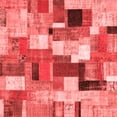 thumbnail image 1 of Ahgly Company Indoor Square Patchwork Red Transitional Area Rugs, 5' Square, 1 of 4