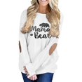 thumbnail image 1 of Hauts Mama Bear pour Femmes Manches Longues Chandail Décontracté Chandails en Molleton, 1 of 1