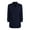 NAVY, variant on Men's Double Breasted Pea Coat Wool Blend Dress Jacket Peacoat