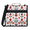 Orange, variant on Jiaoprinted Black Cat Flower Zipper 3 D-Ring Binder Bag with Shoulder Strap, Cat Waterproof Expanding Binder, Multi-Pocket Portfolio Organizer Case