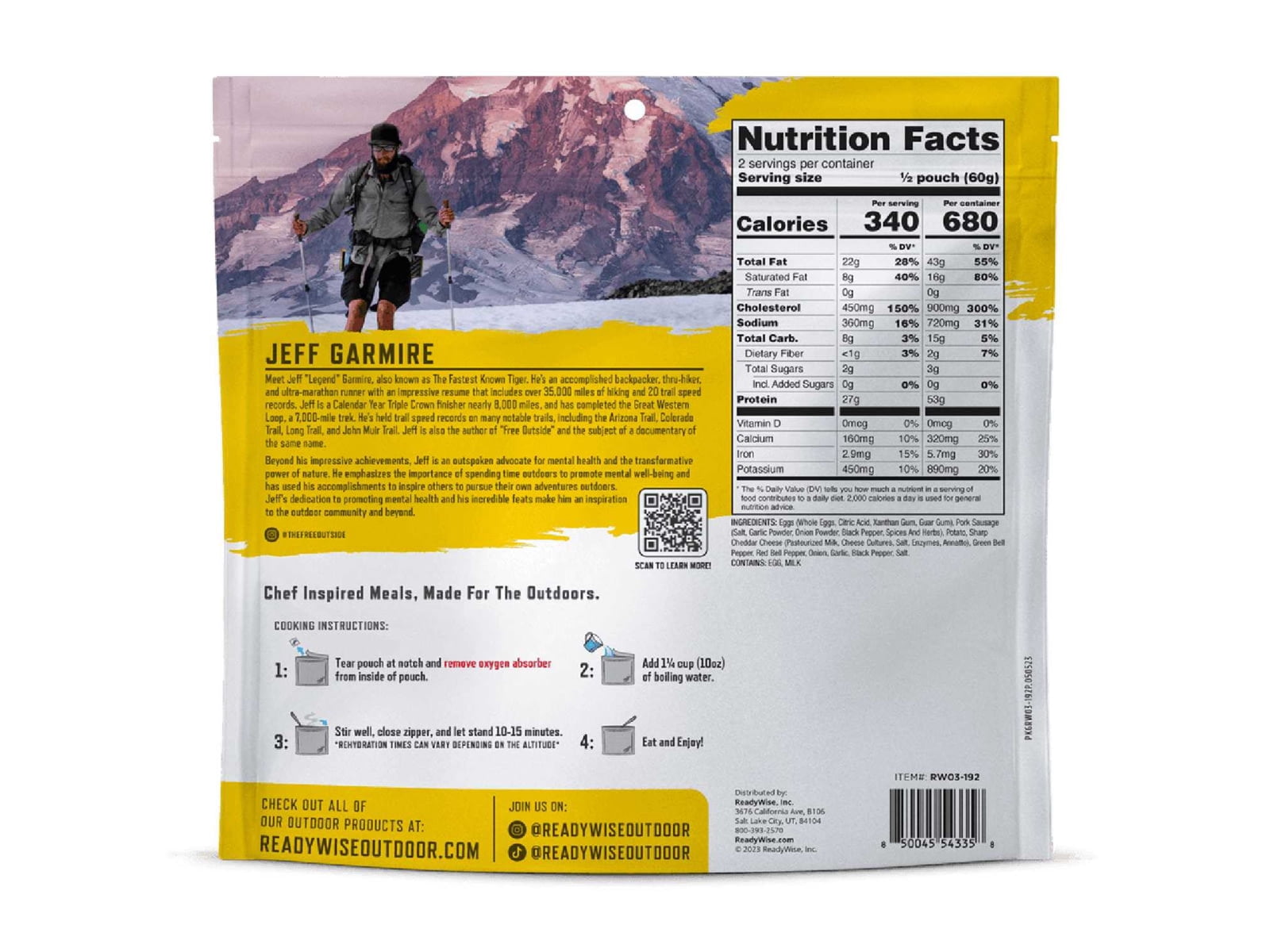 ReadyWise 667595 Pro Meal Breakfast Skillet