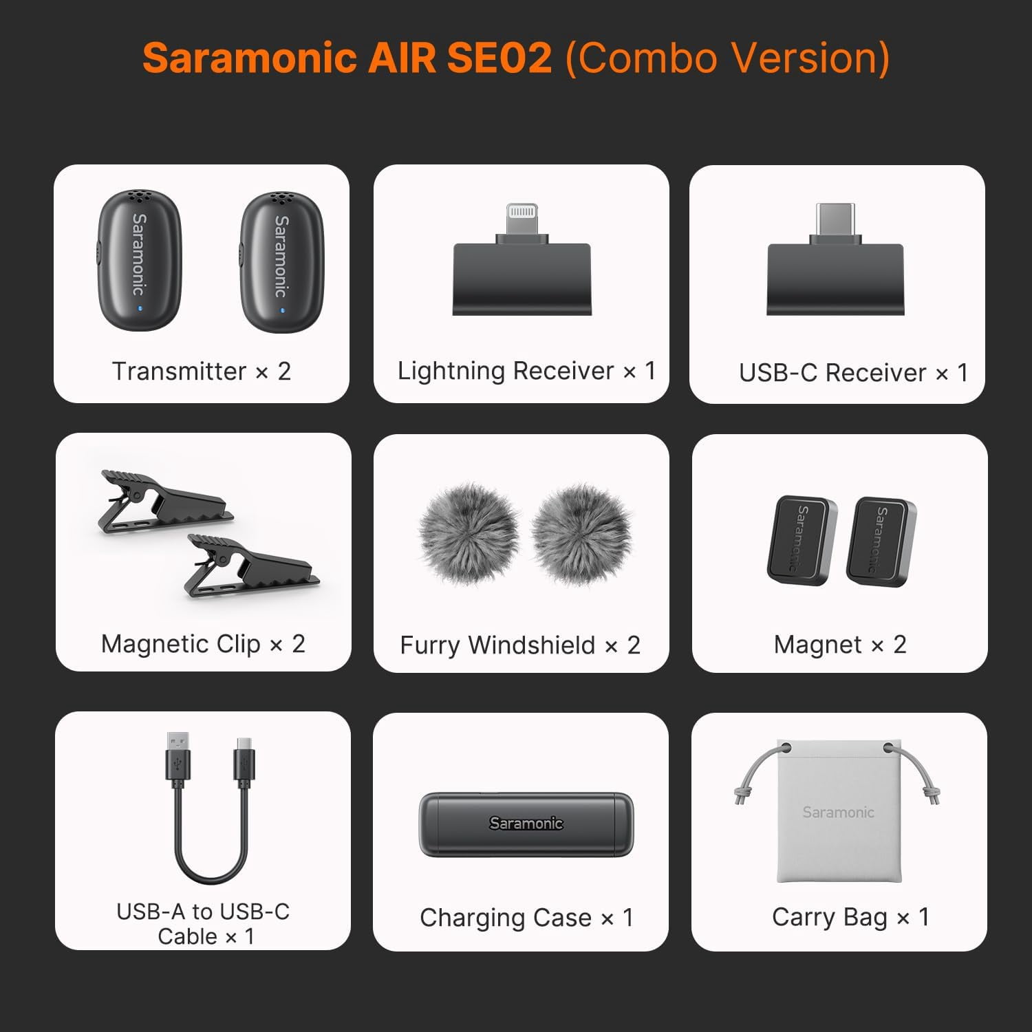 Wireless  Microphone for  Android with AI Noise Cancellation Clip on Content  Mic for Interview  Vlogging 2  2 RX Charging
