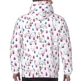 thumbnail image 7 of Haiem Rabbit Eating Patterned Men's Hoodie with Kangaroo Pocket - Ideal Pullover Sweatshirt for Daily Wear, Travel, and Home-3X-Large, 7 of 7