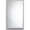 Robern Plm1630w 15 1/4" Reversible Hinged Single Door Mirrored Medicine Cabinet