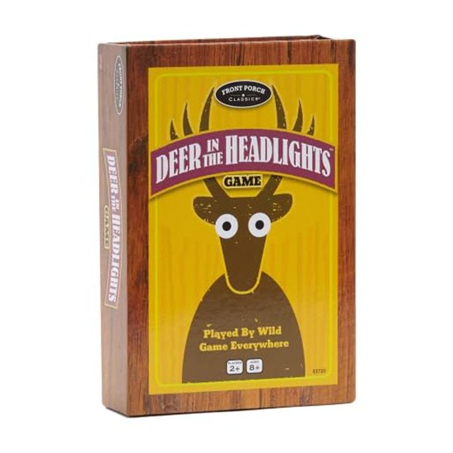 Juego de cartas y dados Deer In The Headlights para mayores de 5 años en Front Porch