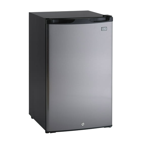 Avanti Products Compact Refrigerator AR4456SS - 4.4 Cu Ft, Black/Stainless Steel