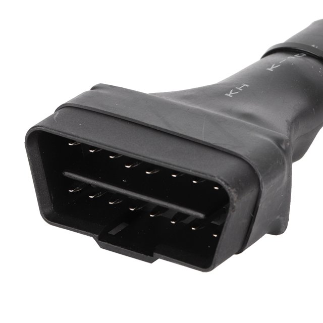 Obd Y Cable Adapter Cable Black Abs 1 To 2 Obd Adapter Splitter Y Cable Extension Cord Car Diagnostic Scan Tool