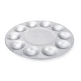 thumbnail image 3 of paleta de pintura circular 2pcs con 10 pocillos Bandejas redondas de aluminio para arte profesional, acrílico o dibujo a base de agua o pintura al óleo tapa godete Higoodz Artesanía, 3 of 5
