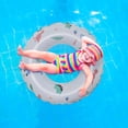 thumbnail image 4 of Aro salvavidas de PVC anillo de natación liso resistente al desgaste suave conveniente para las vacaciones de verano JShteea El nuevo, 4 of 8