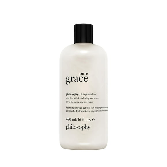 philosophy pure grace hydrating bath & shower gel - efficiently cleanses, soothes & comforts dry skin - vegan & cruelty free formula