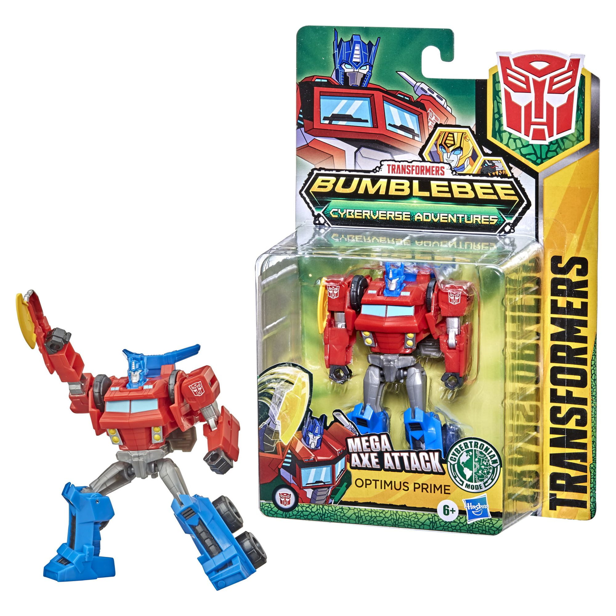 Transformers Bumblebee Cyberverse Adventures Warrior Optimus Prime Figure 