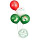 thumbnail image 5 of Globos decorativos navideños gruesos de 10 pulgadas, diseño de fiesta navideña, decoración del festival de Benue, suministros de globos de color verde oscuro y rojo, 5 of 5