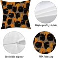 thumbnail image 5 of Halloween Pillow Covers 18x18 Set of 2 Halloween Cat Decorative Throw Pillow Covers Indoor Outdoor Cushion Cases for Home Sofa Couch Farmhouse Decorative, 5 of 6