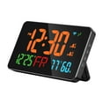thumbnail image 4 of Reloj digital LED de pared con alarma de alta temperatura para días laborables, reloj de escritorio eléctrico Naranja, 4 of 9