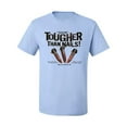 thumbnail image 2 of My Savior is Tougher than Nails Bible Verse | Male Inspirational/Christian Graphic T-Shirt, Light Blue, Large, 2 of 3