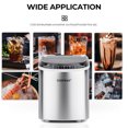 thumbnail image 6 of Costway Ice Maker Machine Countertop Automatic Ice Maker 27 LBS/24 Hrs w/ Scoop & Basket Sliver, 6 of 9